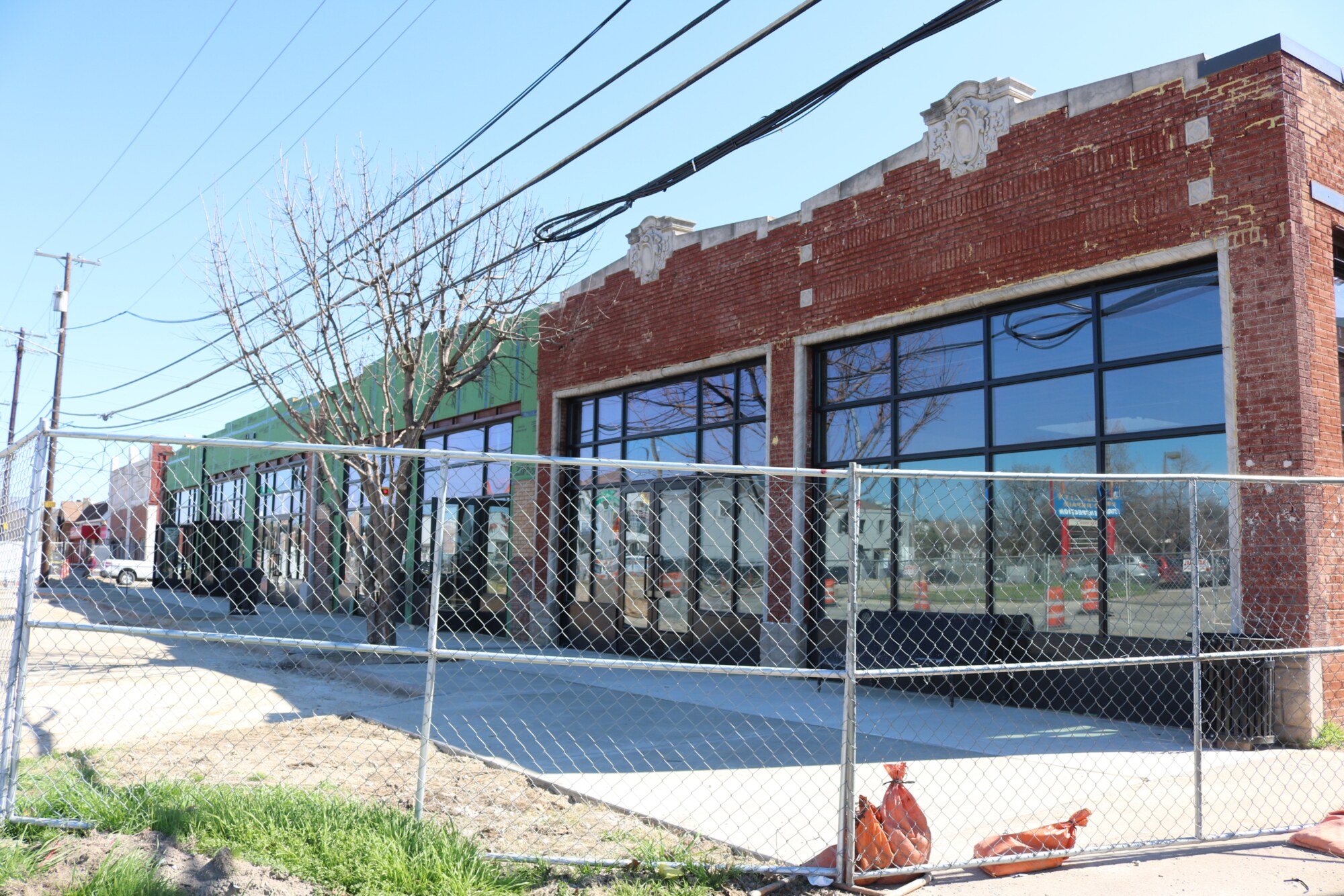 Construction work underway at the Forest District building
