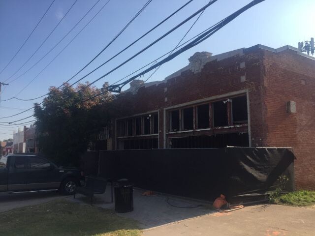 The vacant historic Forest District building before rehabilitation